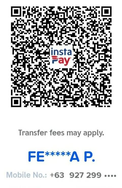 GCash InstaPay QR code for Fedelina Perez